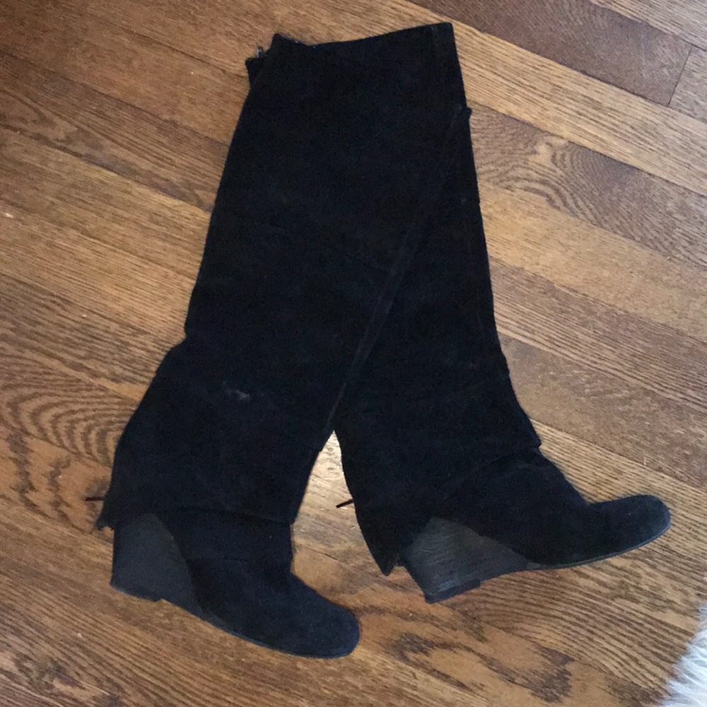 Fervor black suede boots